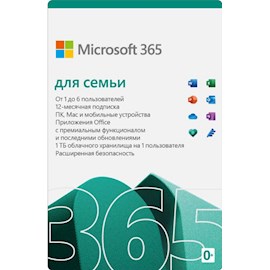 Microsoft 365 Family 6GQ-00084, Electronic keys, 6-User, 1 Year Licence